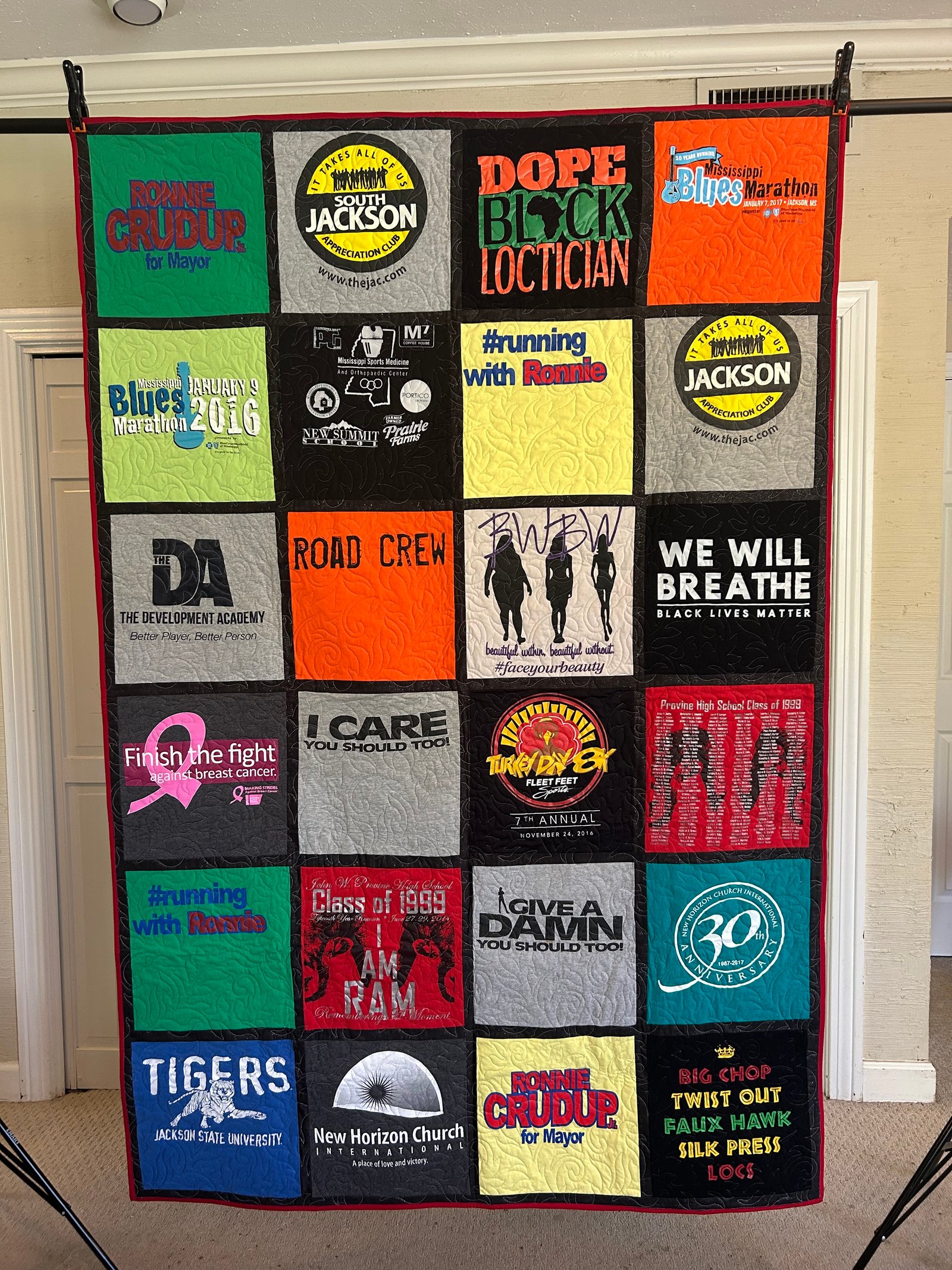 Andrea's T-Shirt Quilt 2023